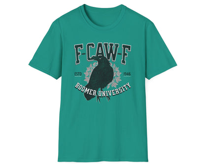 F-Caw-F Gen X University Crow Tee - Gildan Softstyle