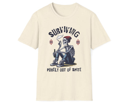Spite Survivor Skeleton Tee - Gildan Softstyle
