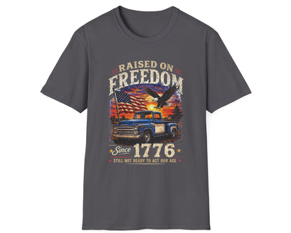 Raised on Freedom Tee - Gildan Softstyle