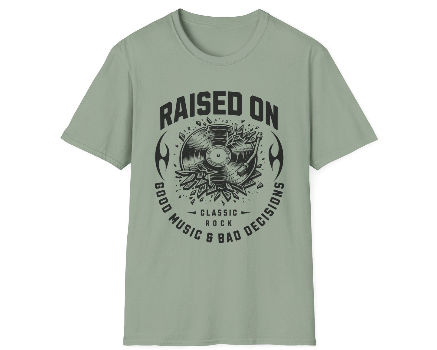 Good Music & Bad Decisions Tee - Front Graphic - Gildan Softstyle