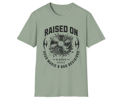 Good Music & Bad Decisions Tee - Front Graphic - Gildan Softstyle
