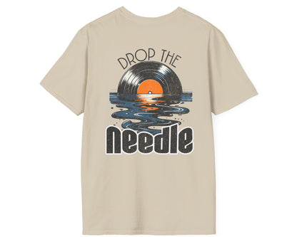 Needle Drop Melt Tee - Back + Pocket-style Design - Gildan Softstyle
