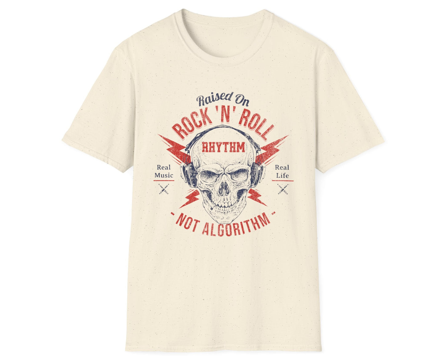 Rock 'N' Roll Rhythm Tee - Front Design - Gildan Softstyle