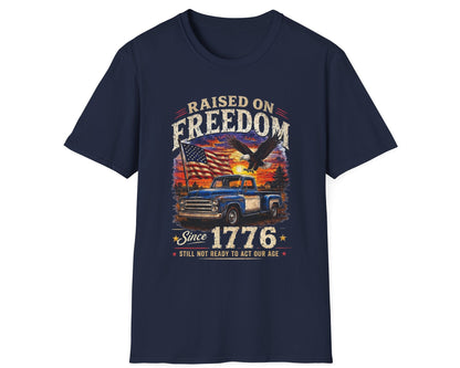 Raised on Freedom Tee - Gildan Softstyle