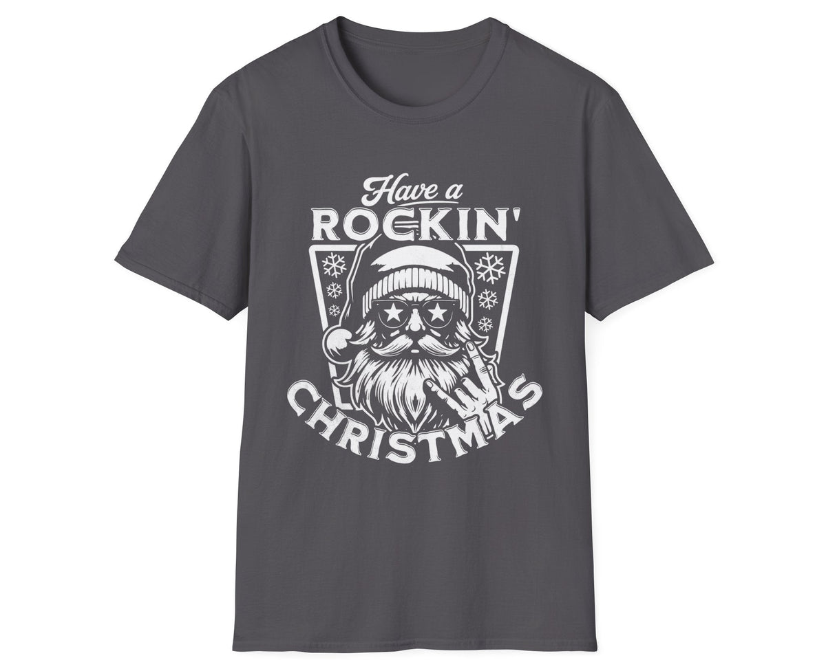 Rockin' Santa Tee - Gildan Softstyle
