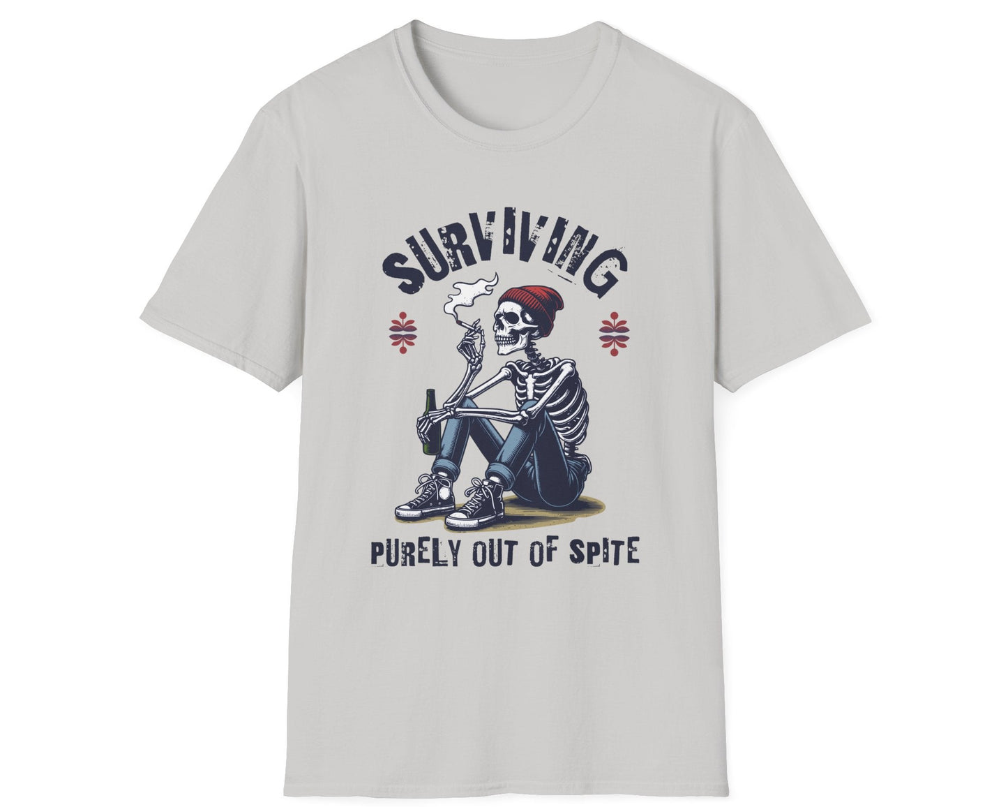Spite Survivor Skeleton Tee - Gildan Softstyle