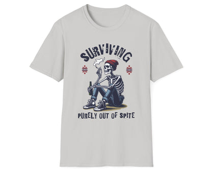 Spite Survivor Skeleton Tee - Gildan Softstyle