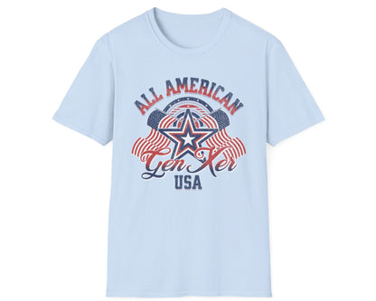 All American Gen Xer Tee - Gildan Softstyle