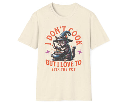 Stir the Pot Cat & Cauldron Tee - Gildan Softstyle