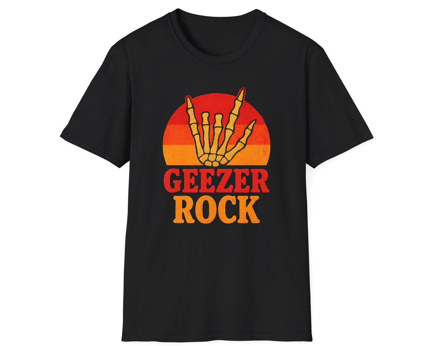 Geezer Rock Skeleton Love Tee - Gildan Softstyle