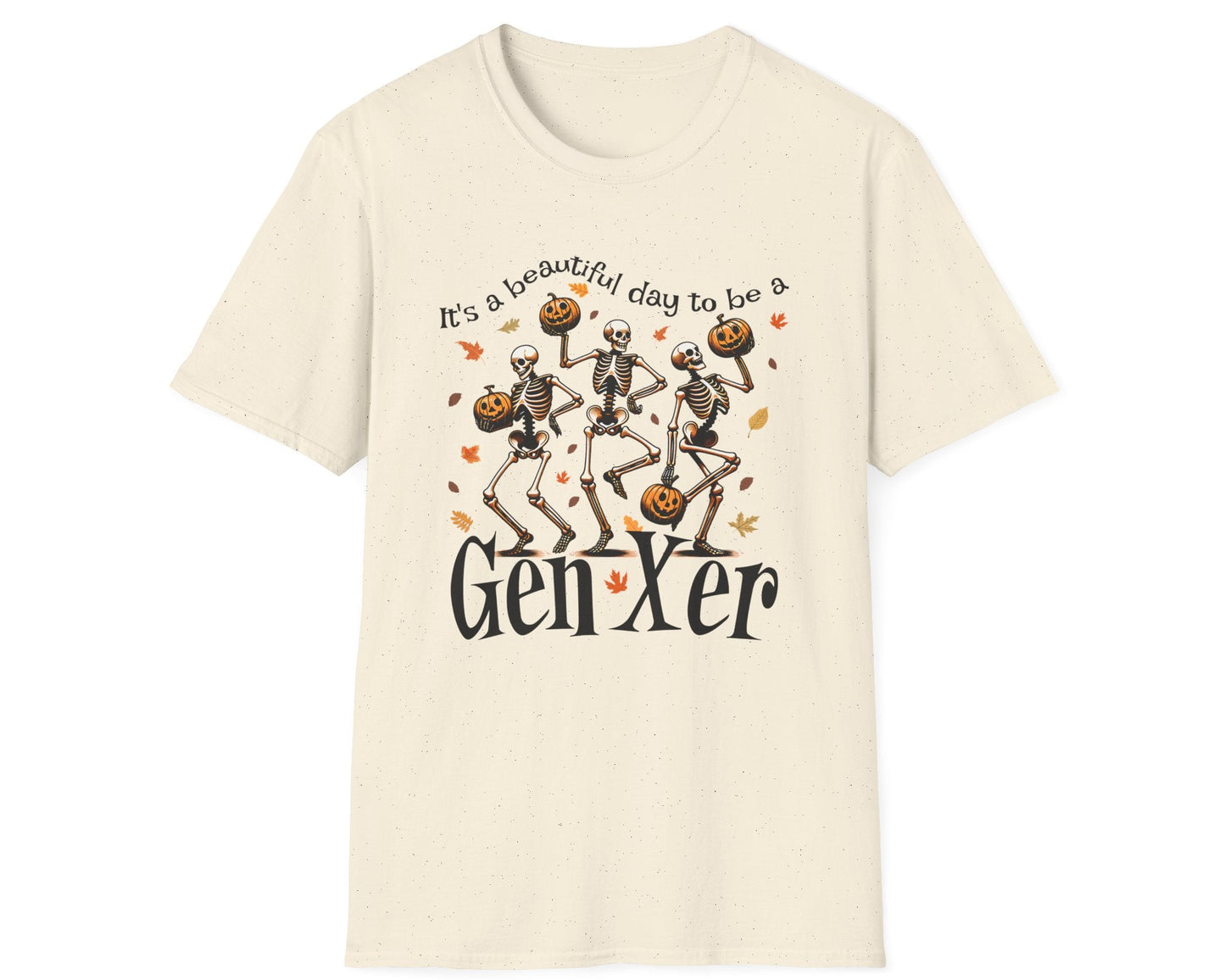 Beautiful Gen Xer Skeleton Tee - Gildan Softstyle