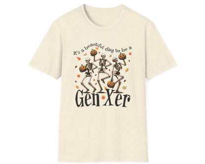 Beautiful Gen Xer Skeleton Tee - Gildan Softstyle