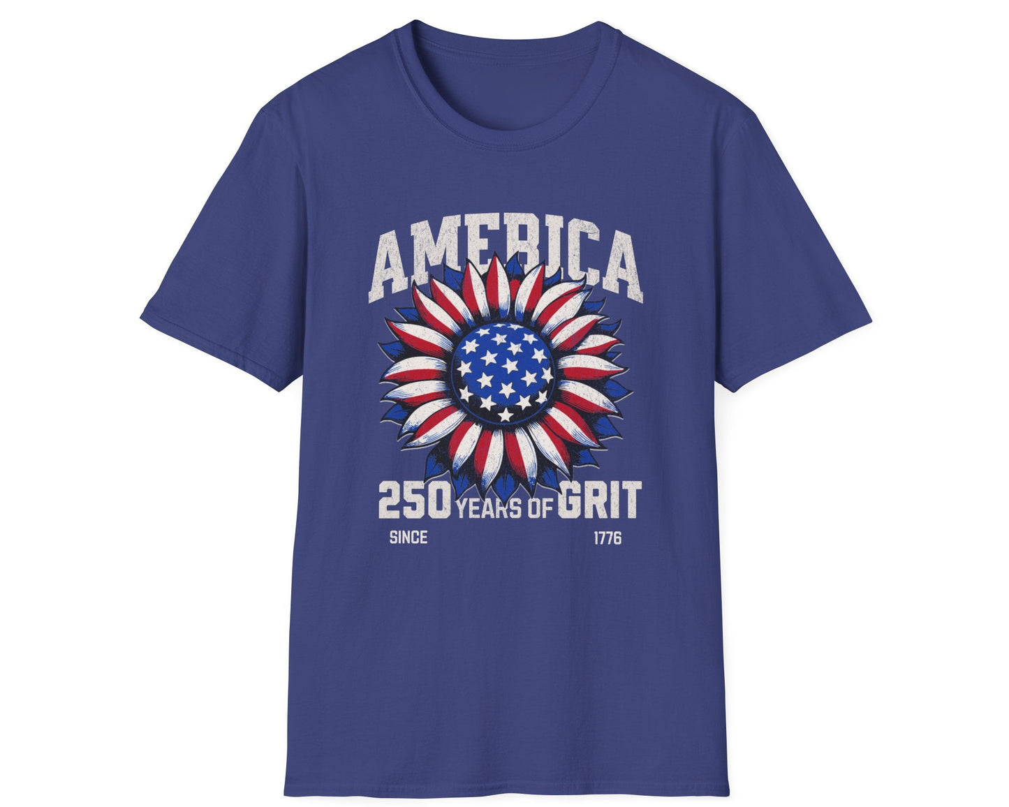 American Grit Sunflower Tee - Gildan Softstyle