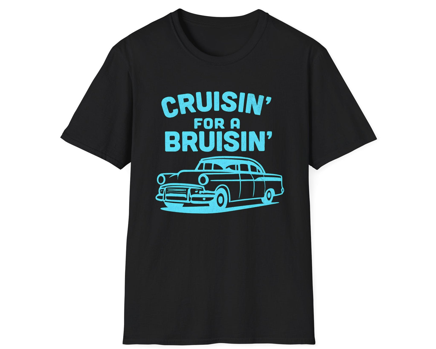 Cruisin' for a Bruisin' Classic Car Tee - Gildan Softstyle