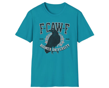 F-Caw-F Boomer University Crow Tee - Gildan Softstyle