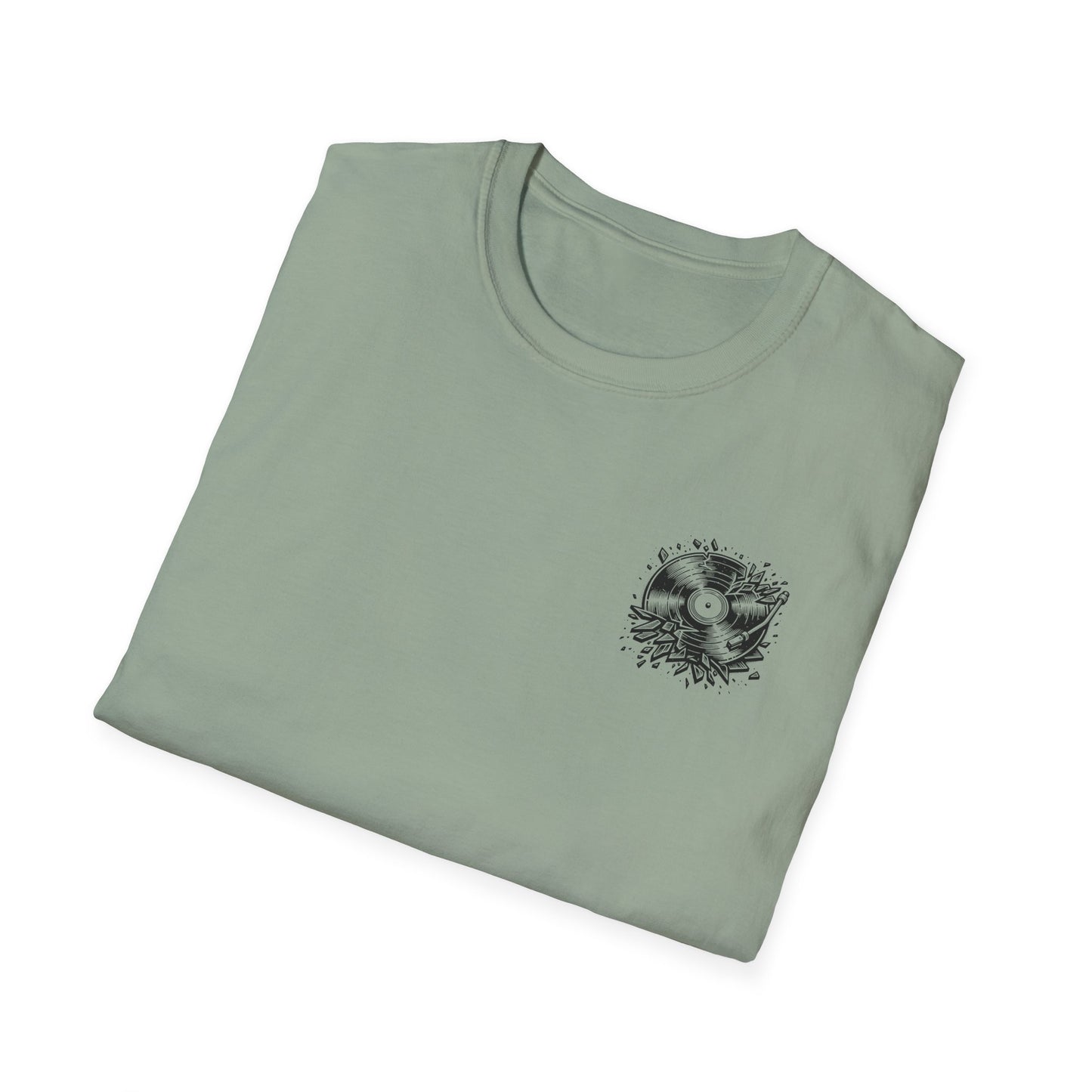 Raised on Good Music & Bad Decisions Tee | Back + Pocket Graphic | Gildan Softstyle