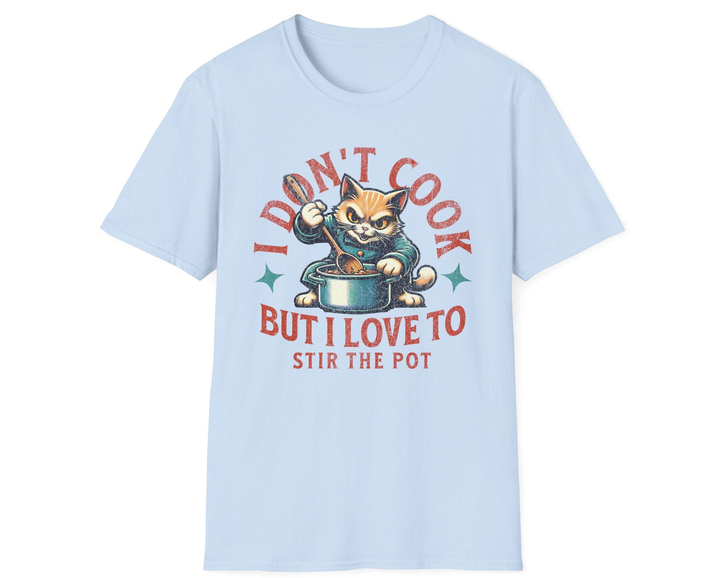 Stir the Pot Cat Tee - Gildan Softstyle