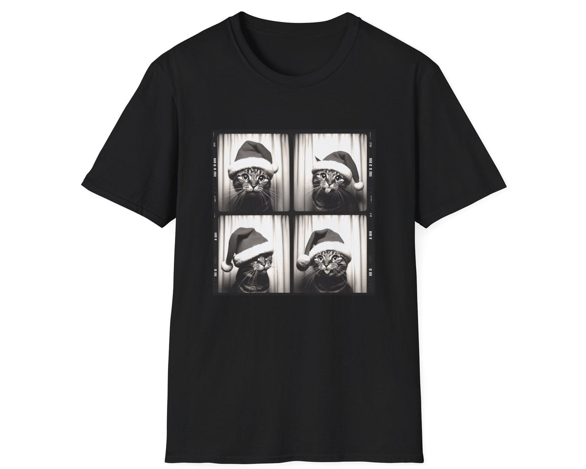 Christmas Cat Photobooth Tee - Gildan Softstyle