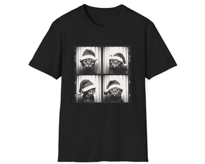 Christmas Cat Photobooth Tee - Gildan Softstyle