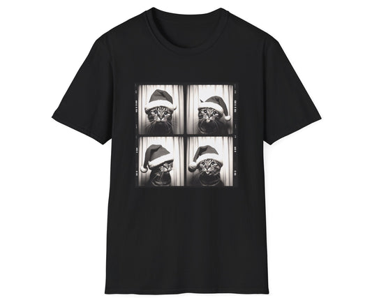 Christmas Cat Photobooth Tee - Gildan Softstyle