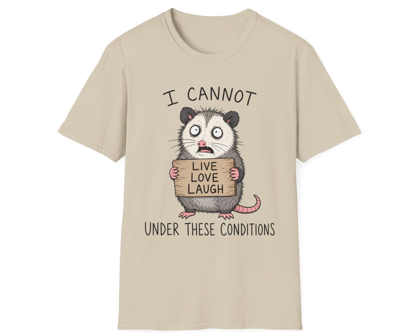 Live Love Possum Tee - Gildan Softstyle