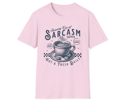 Steaming Sarcasm Cup Tee - Gildan Softstyle