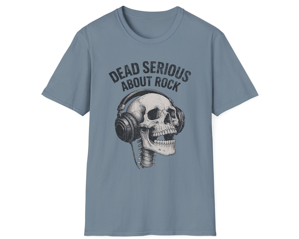 Serious Rock Skull Tee - Gildan Softstyle