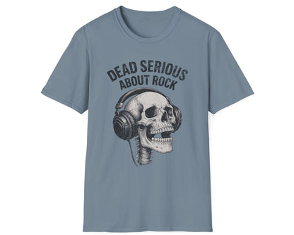 Serious Rock Skull Tee - Gildan Softstyle