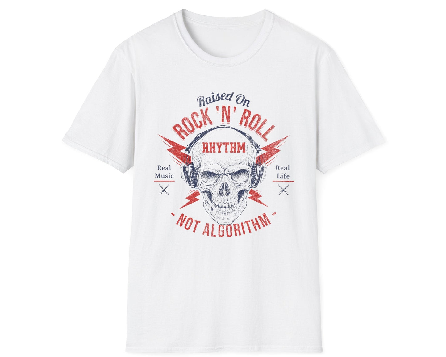 Rock 'N' Roll Rhythm Tee - Front Design - Gildan Softstyle