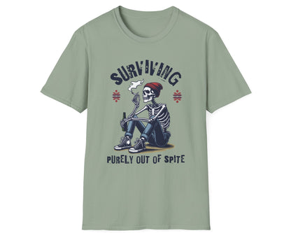 Spite Survivor Skeleton Tee - Gildan Softstyle