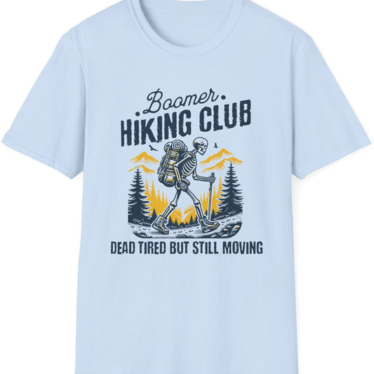 Boomer Hiking Club Skeleton - Gildan Softstyle