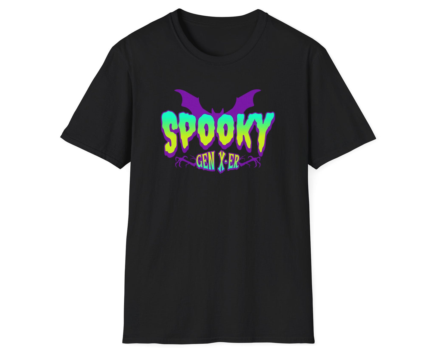 Spooky Gen Xer Halloween Tee - Gildan Softstyle
