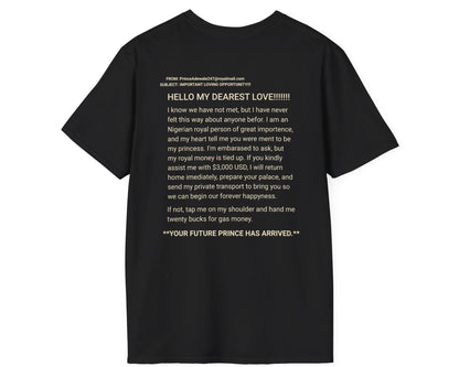 Future Prince Tee - Back + Pocket-style Design - Gildan Softstyle