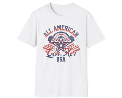 All American Gen Xer Tee - Gildan Softstyle