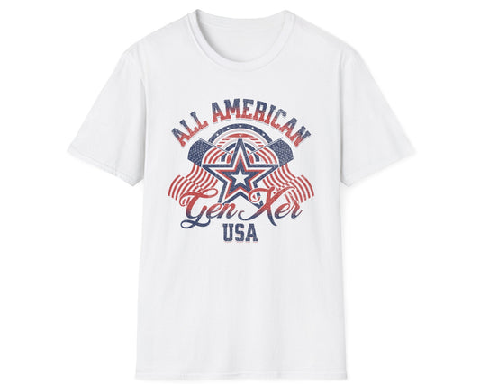 All American Gen Xer Tee - Gildan Softstyle