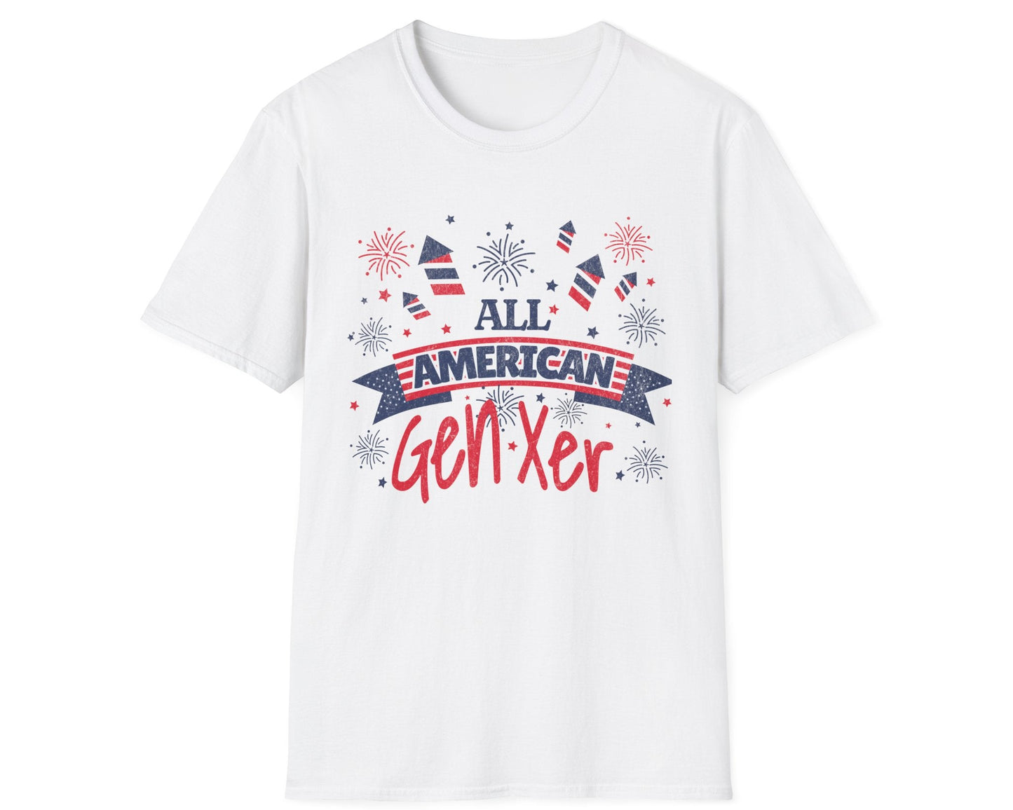 All American Gen Xer Tee - Gildan Softstyle