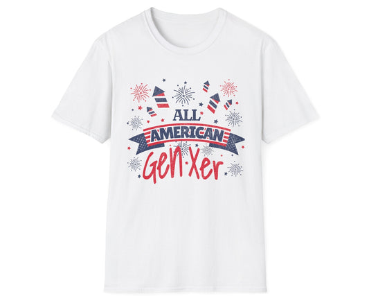All American Gen Xer Tee - Gildan Softstyle