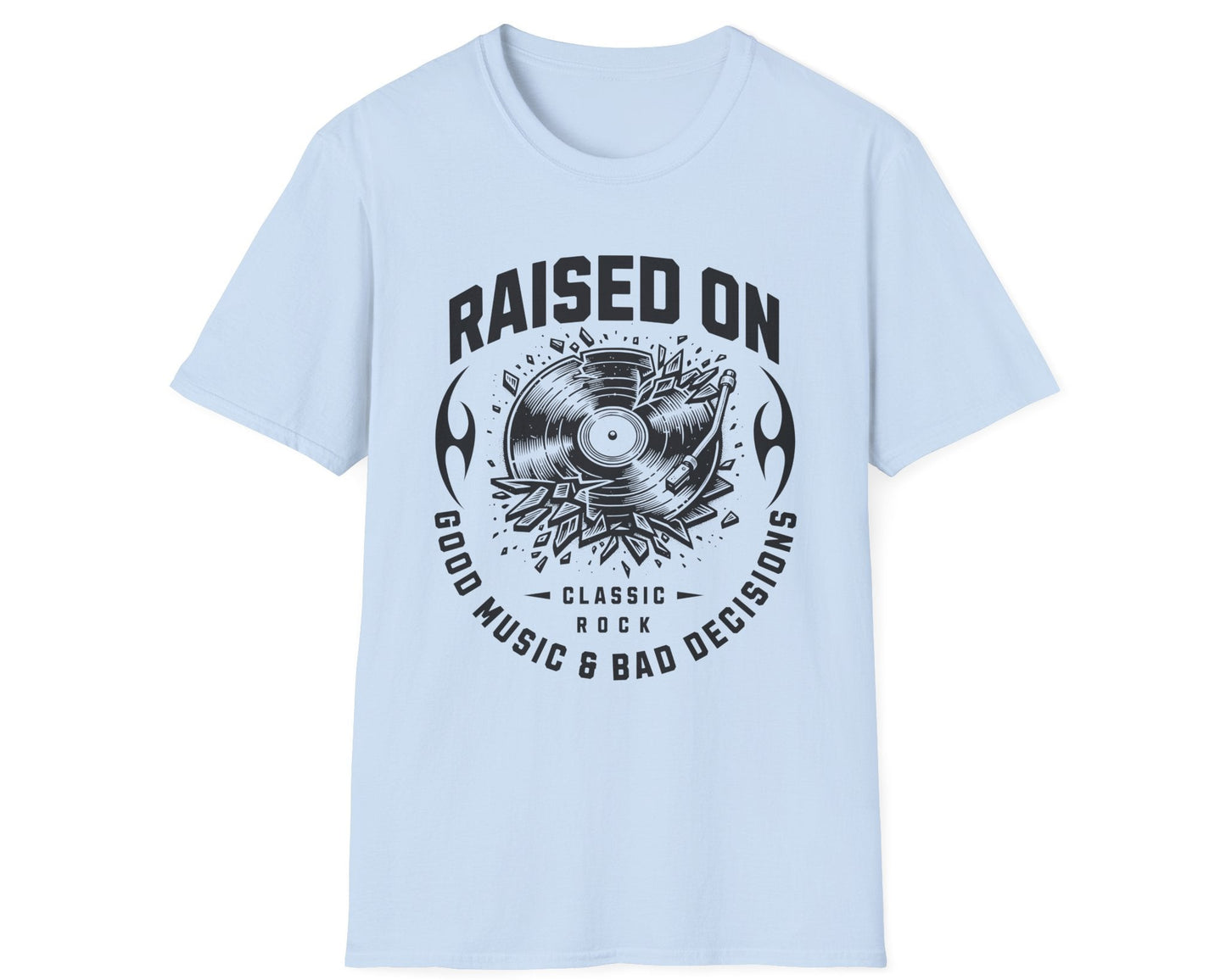 Good Music & Bad Decisions Tee - Front Graphic - Gildan Softstyle