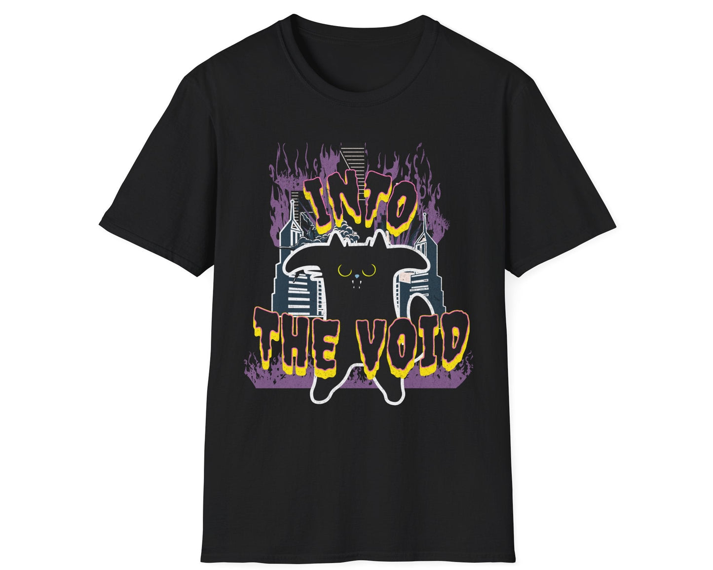 Into the Void Cat Tee - Gildan Softstyle