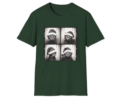 Christmas Cat Photobooth Tee - Gildan Softstyle