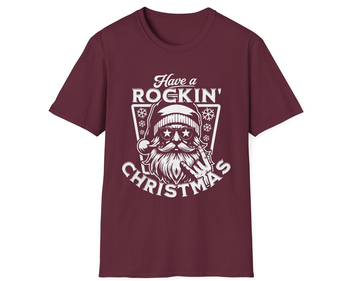 Rockin' Santa Tee - Gildan Softstyle