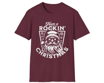 Rockin' Santa Tee - Gildan Softstyle