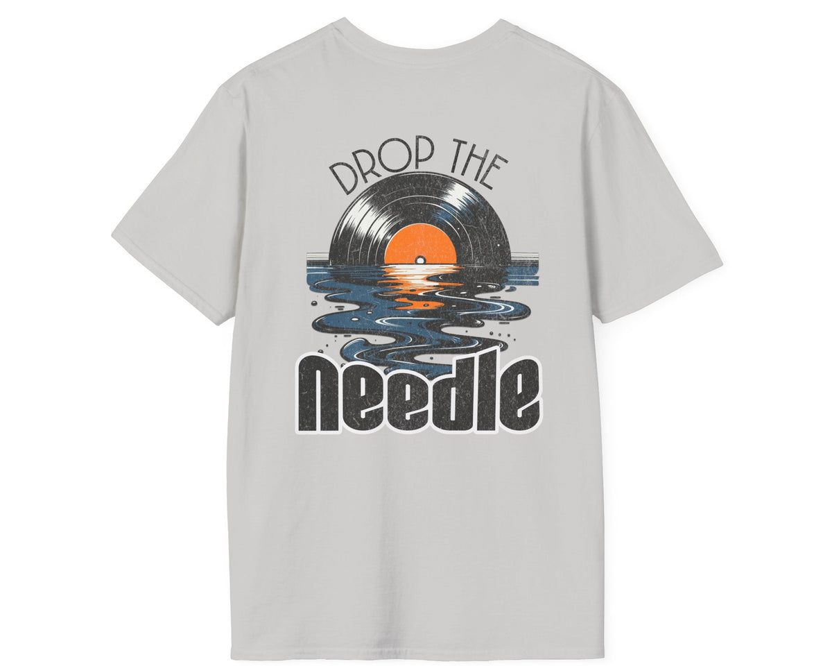 Needle Drop Melt Tee - Back + Pocket-style Design - Gildan Softstyle