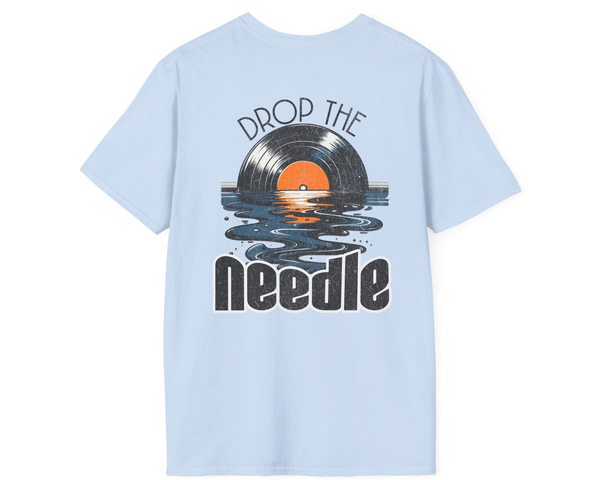 Needle Drop Melt Tee - Back + Pocket-style Design - Gildan Softstyle