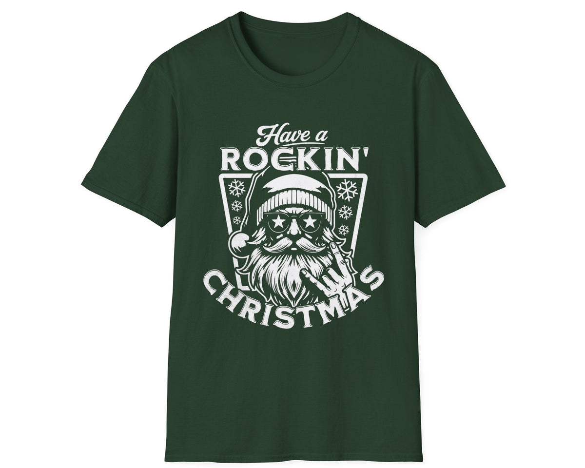Rockin' Santa Tee - Gildan Softstyle