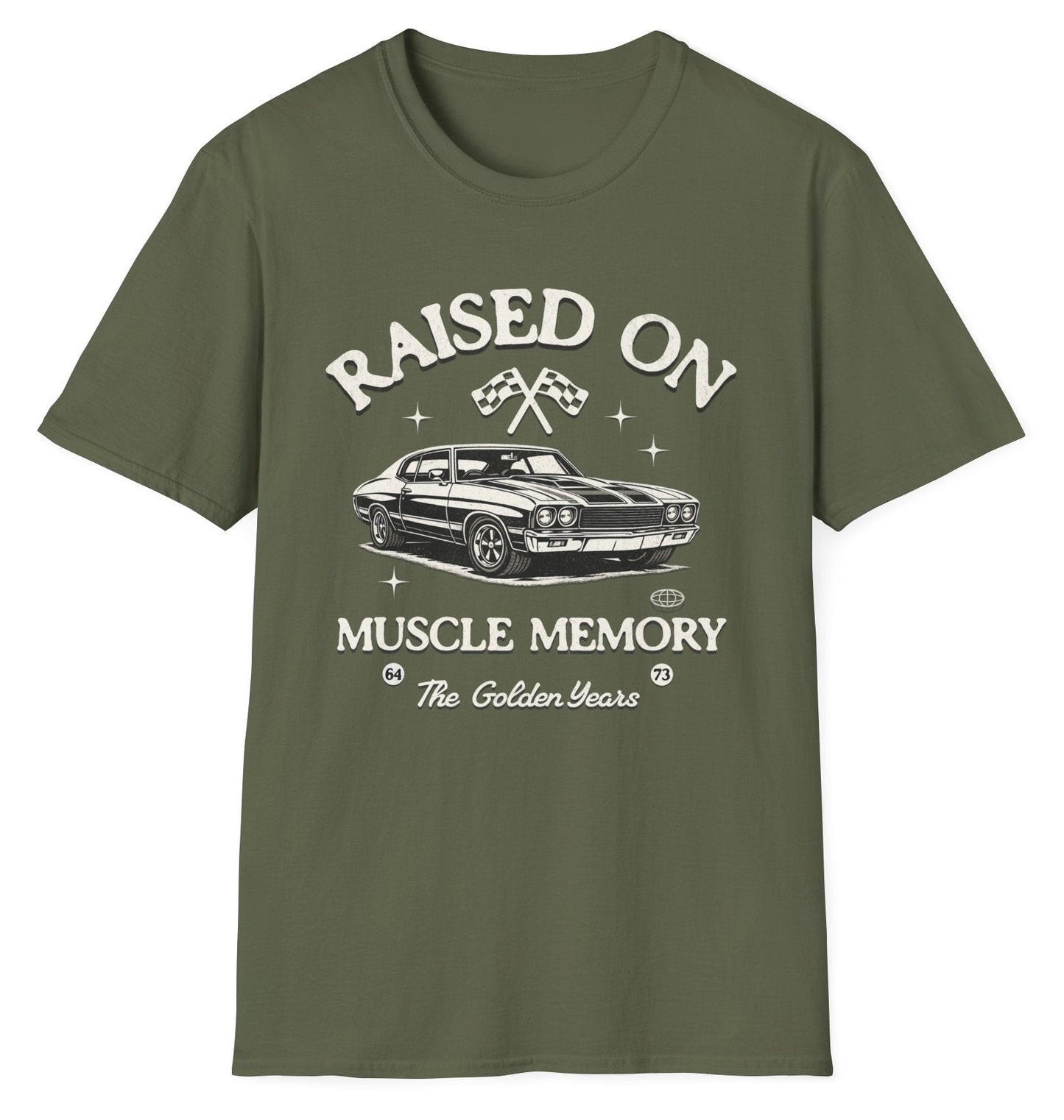 Raised on Muscle Memory Tee - Gildan Softstyle