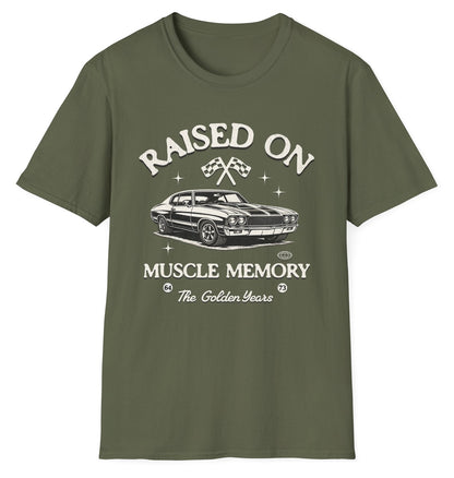 Raised on Muscle Memory Tee - Gildan Softstyle