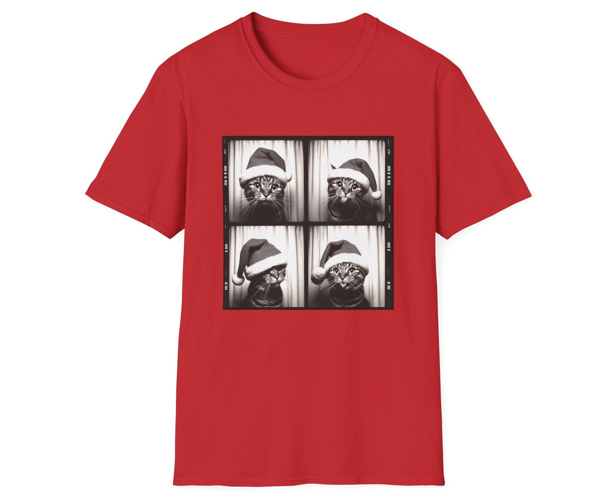 Christmas Cat Photobooth Tee - Gildan Softstyle