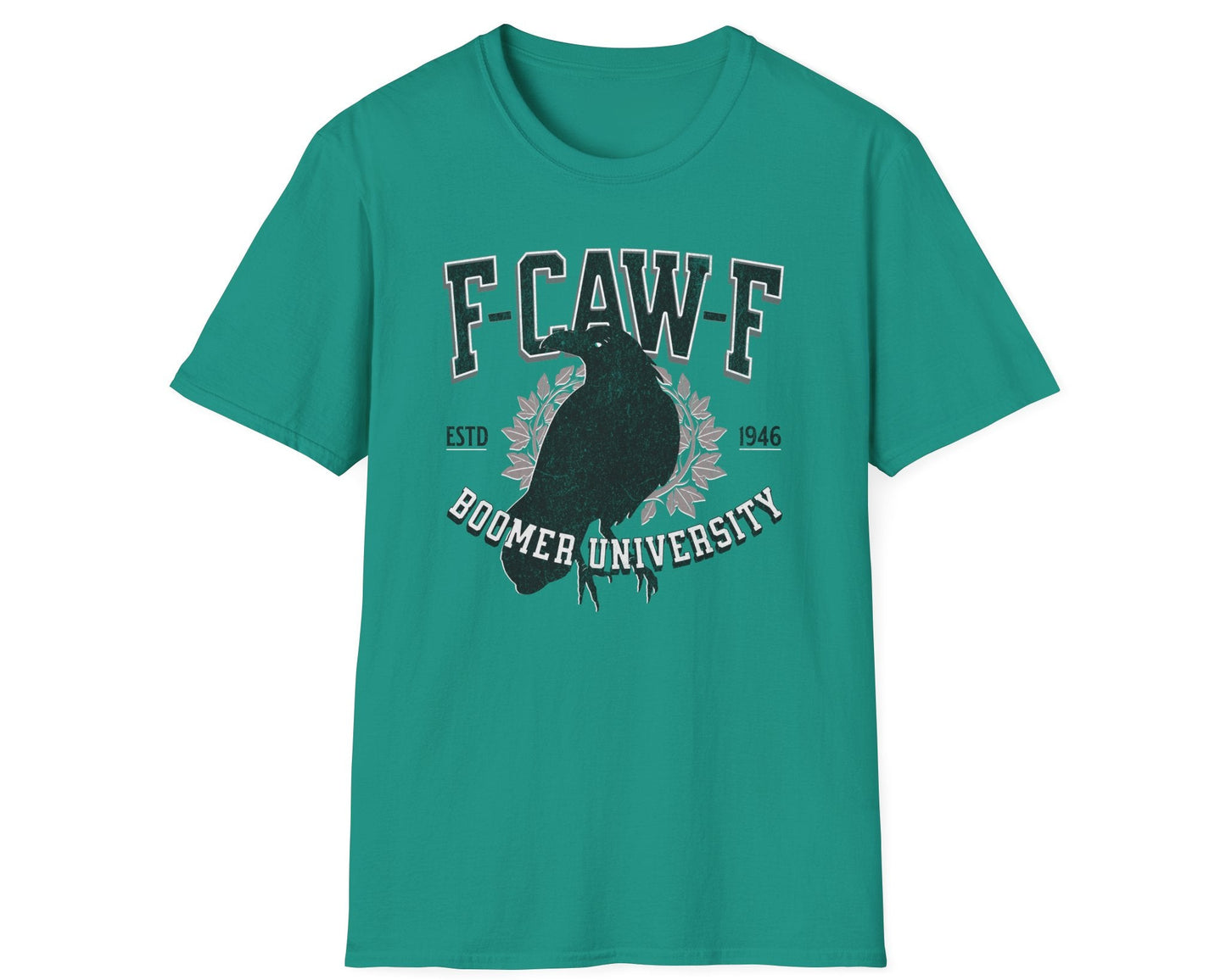 F-Caw-F Boomer University Crow Tee - Gildan Softstyle