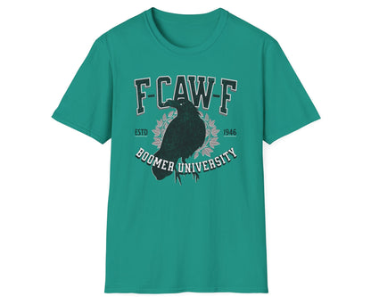 F-Caw-F Boomer University Crow Tee - Gildan Softstyle
